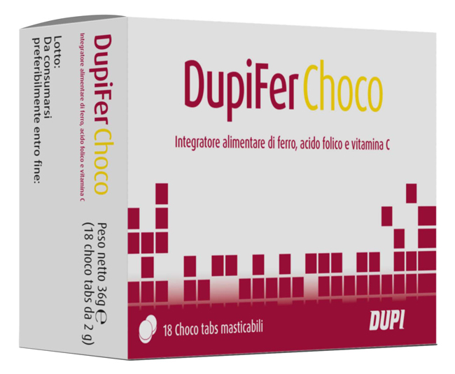 DUPIFER CHOCO 18 CHOCO TABS - Farmacia-flash.it