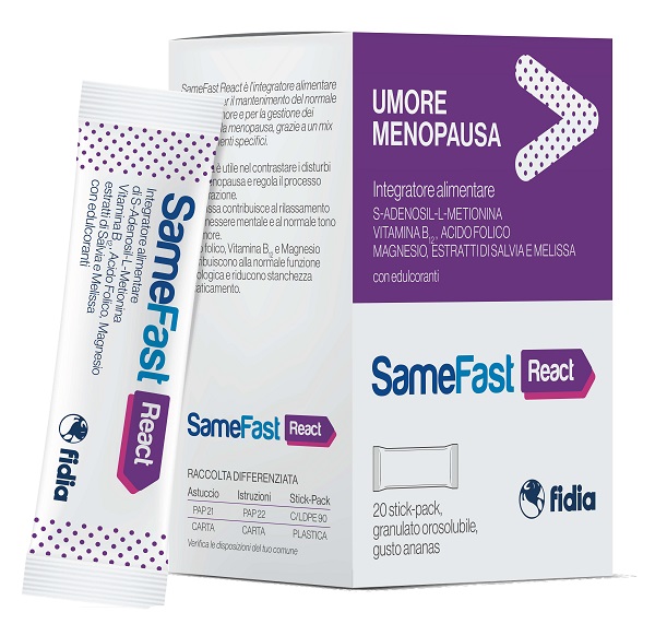 SAMEFAST REACT 20 STICK PACK - Farmacia-flash.it