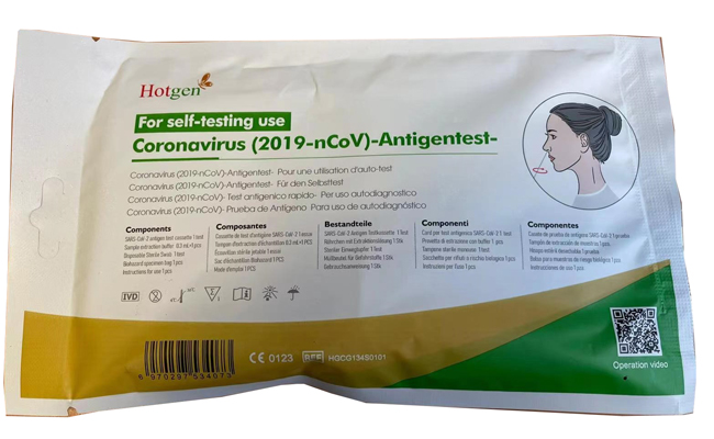 TEST ANTIGENICO RAPIDO COVID-19 HOTGEN AUTODIAGNOSTICO DETERMINAZIONE QUALITATIVA ANTIGENI SARS-COV-2 IN TAMPONI NASALIMEDIANTE IMMUNOCROMATOGRAFIA - Farmacia-flash.it