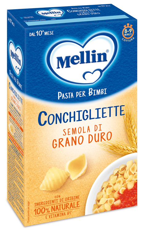 MELLIN CONCHIGLIETTE 100% GRANO DURO 280 G - Farmacia-flash.it