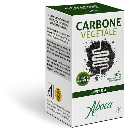 CARBONE VEGETALE 30 COMPRESSE - Farmacia-flash.it