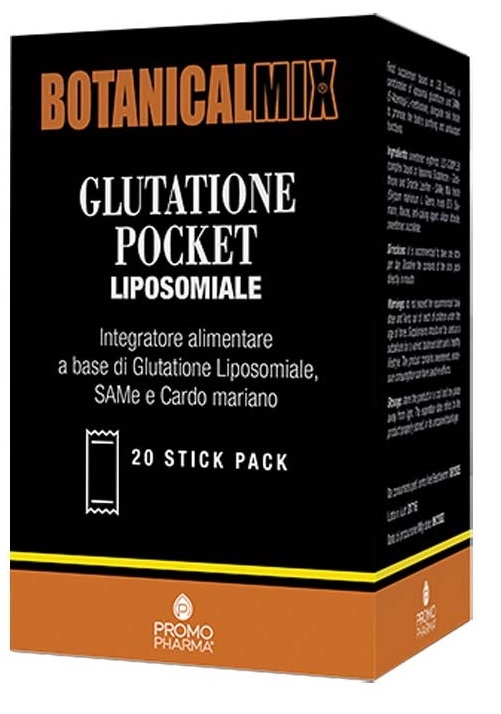BOTANICALMIX GLUTATIONE POCKET LIPOSOMIALE 20 STICK DA 2 G - Farmacia-flash.it