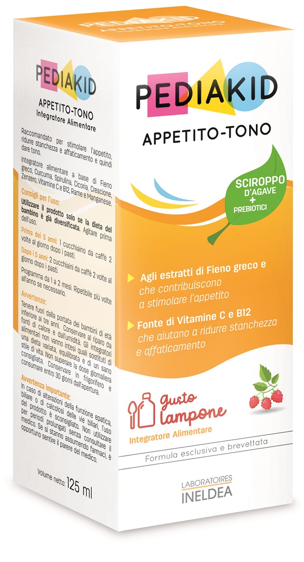 PEDIAKID APPETITO E TONO SCIROPPO 125 ML - Farmacia-flash.it