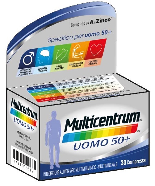 MULTICENTRUM UOMO 50+ 30 COMPRESSE - Farmacia-flash.it