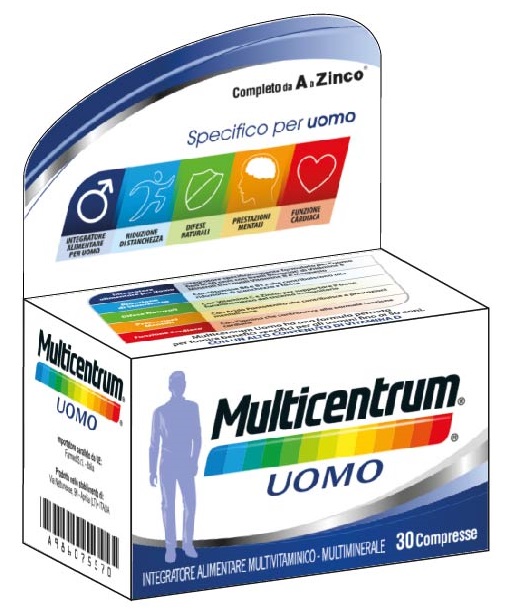 MULTICENTRUM UOMO 30 COMPRESSE - Farmacia-flash.it