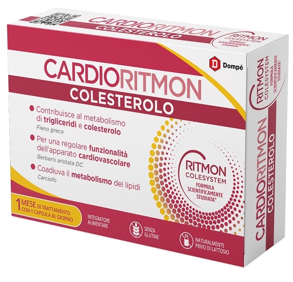 CARDIORITMON COLESTEROLO 30 CAPSULE - Farmacia-flash.it