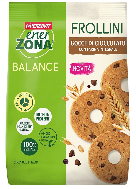 ENERZONA FROLLINI INTEGRALE GOCCE CIOCCOLATO 250 G - Farmacia-flash.it
