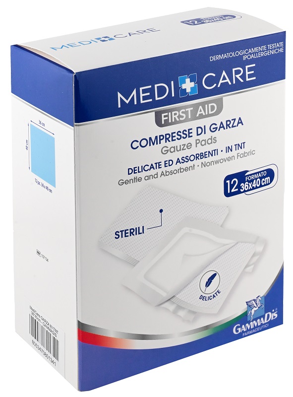 GARZA MEDICARE TNT 36X40 CM 12 PEZZI - Farmacia-flash.it