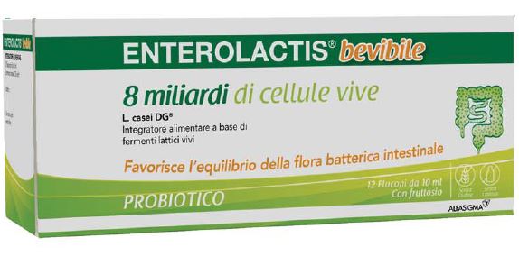 ENTEROLACTIS BEVIBILE 12 FLACONCINI X 10 ML - Farmacia-flash.it