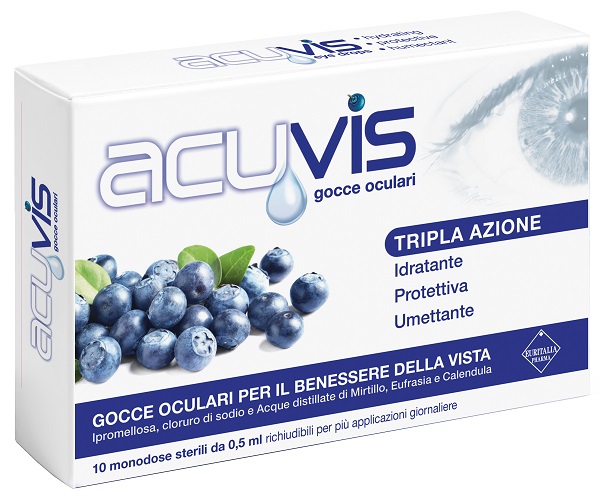 GOCCE OCULARI ACUVIS 10 FLACONCINI 0,5 ML - Farmacia-flash.it