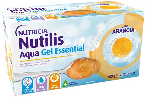 NUTILIS AQUA GEL ARANCIA 4 PEZZI DA 125 G - Farmacia-flash.it