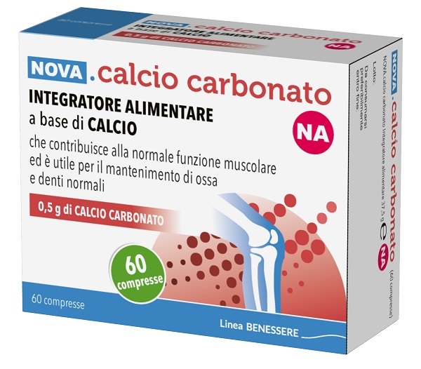NOVA CALCIO CARBONATO NA 0,5G 60 COMPRESSE - Farmacia-flash.it