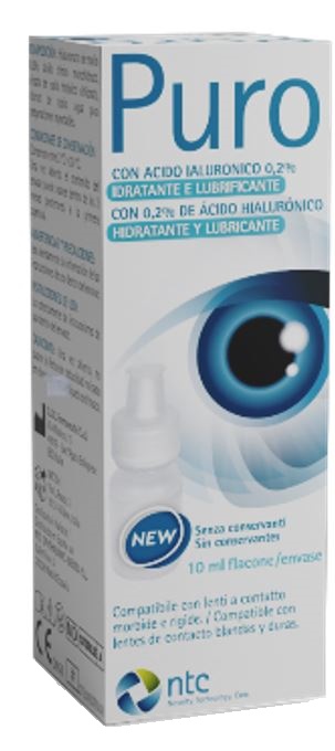 SOLUZIONE STERILE PER USO OFTALMICO PURO IDRATANTE E LUBRIFICANTE 0,2% ACIDO IALURONICO SENZA CONSERVANTI 10 ML - Farmacia-flash.it
