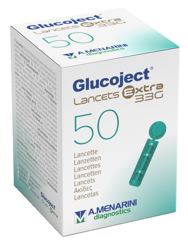 LANCETTA PUNGIDITO GLUCOJECT EXTRA GAUGE 33 50 PEZZI - Farmacia-flash.it